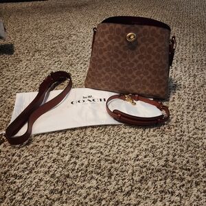 Coach Brown and Tan Satchel